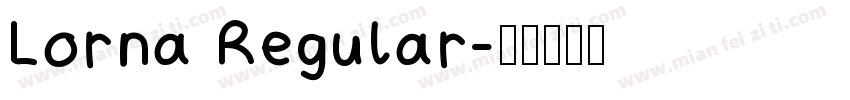 Lorna Regular字体转换